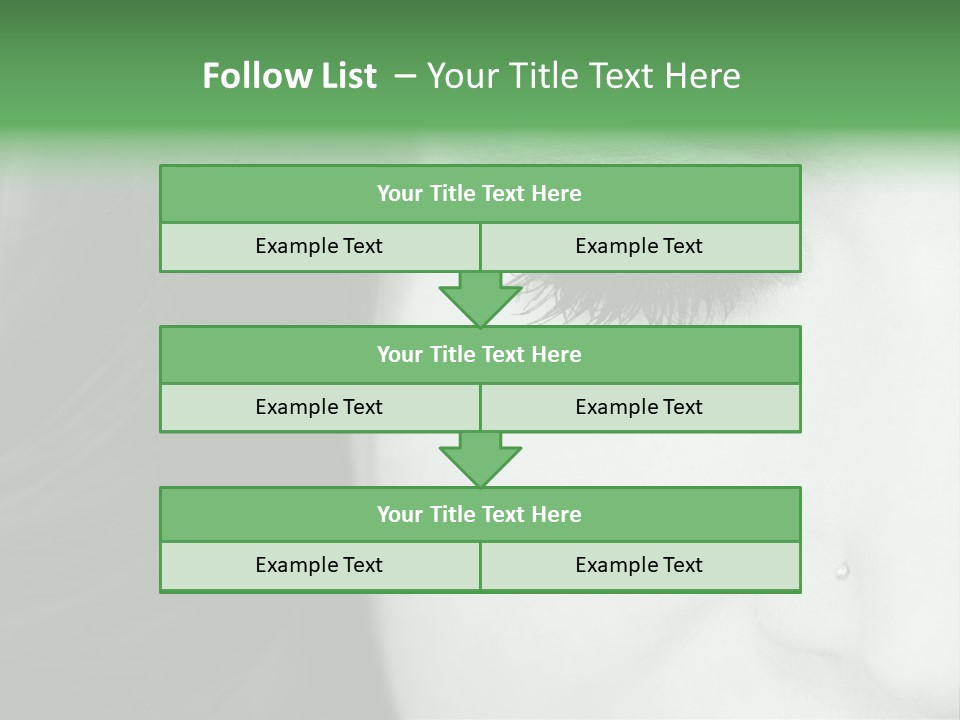 Portrait Woman Clean PowerPoint Template