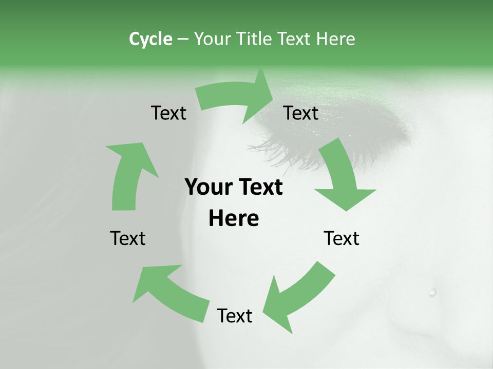 Portrait Woman Clean PowerPoint Template