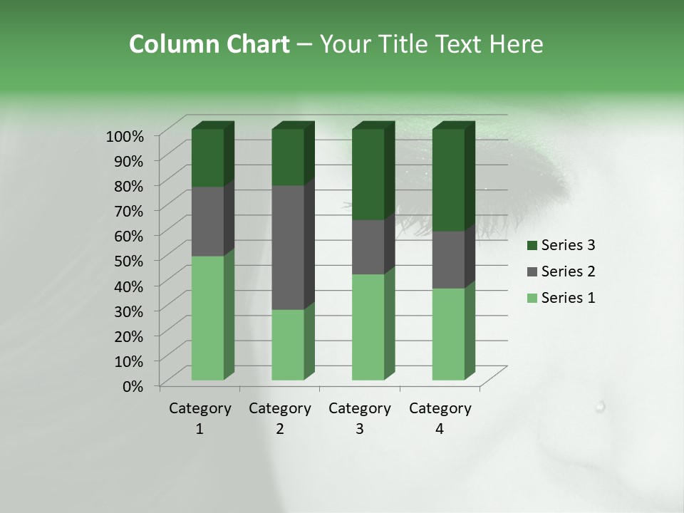 Portrait Woman Clean PowerPoint Template