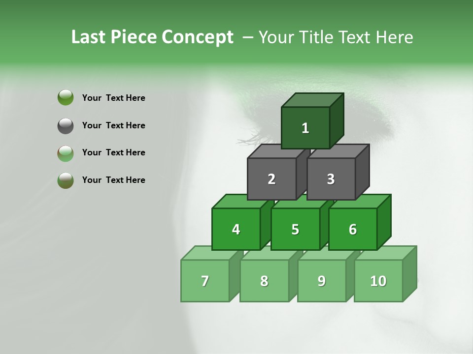 Portrait Woman Clean PowerPoint Template