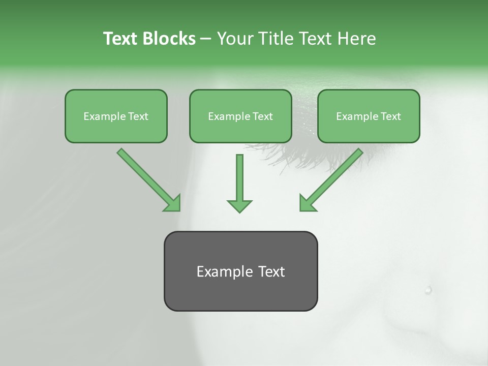Portrait Woman Clean PowerPoint Template