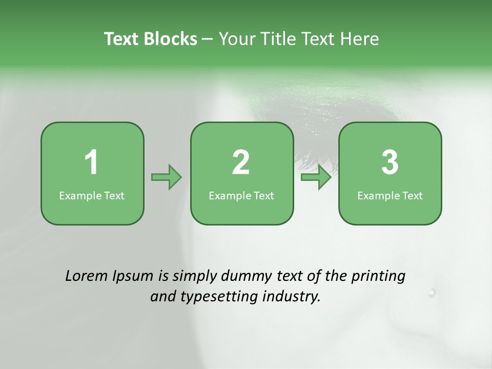 Portrait Woman Clean PowerPoint Template