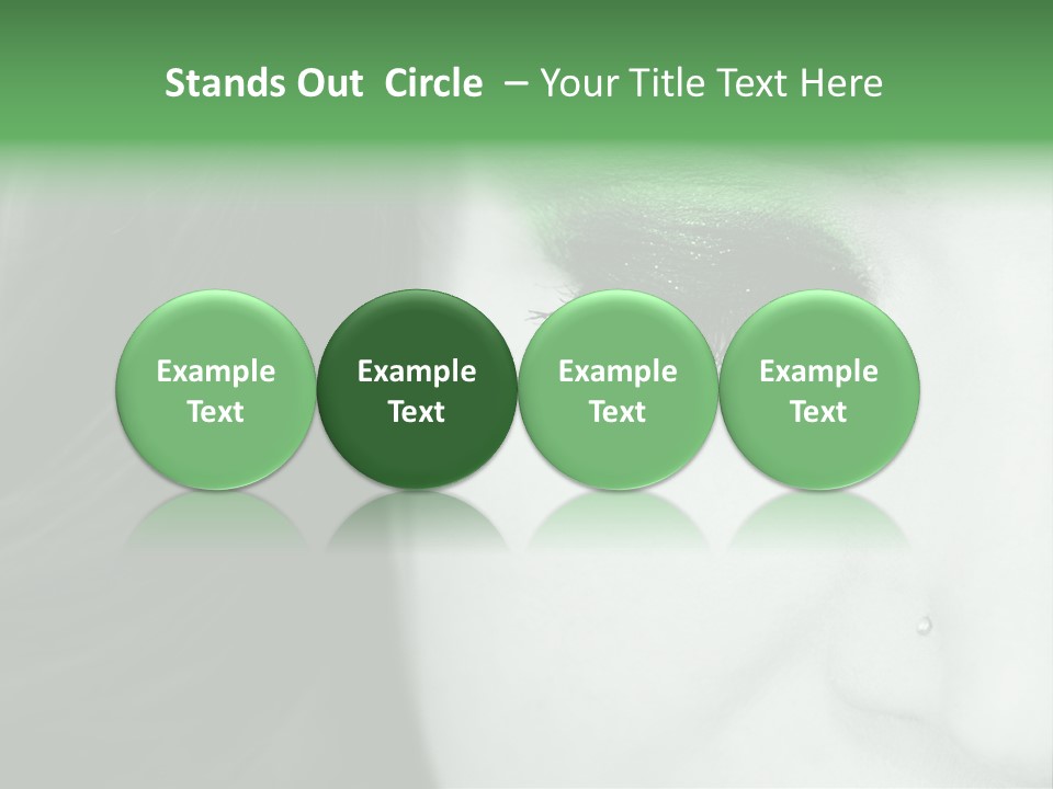 Portrait Woman Clean PowerPoint Template