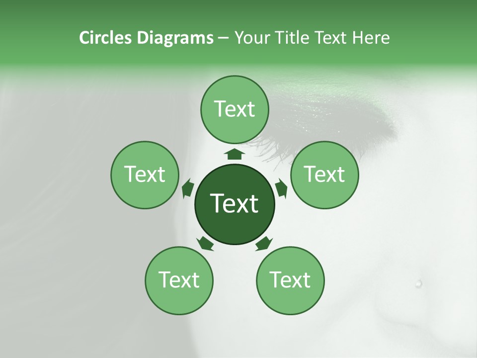 Portrait Woman Clean PowerPoint Template