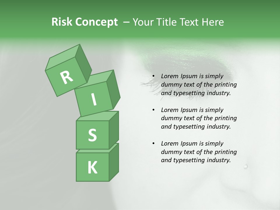 Portrait Woman Clean PowerPoint Template