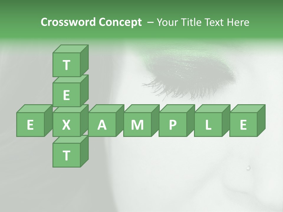 Portrait Woman Clean PowerPoint Template