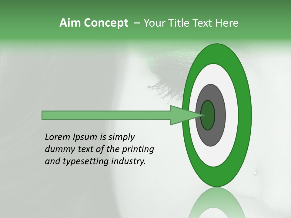 Portrait Woman Clean PowerPoint Template