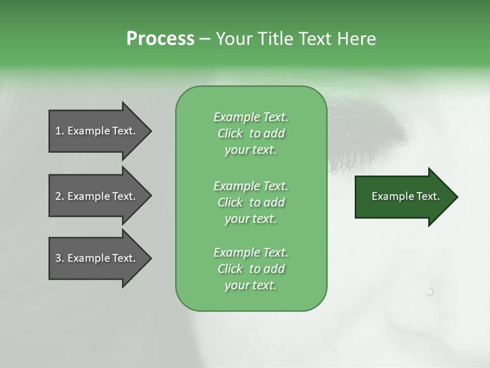 Portrait Woman Clean PowerPoint Template