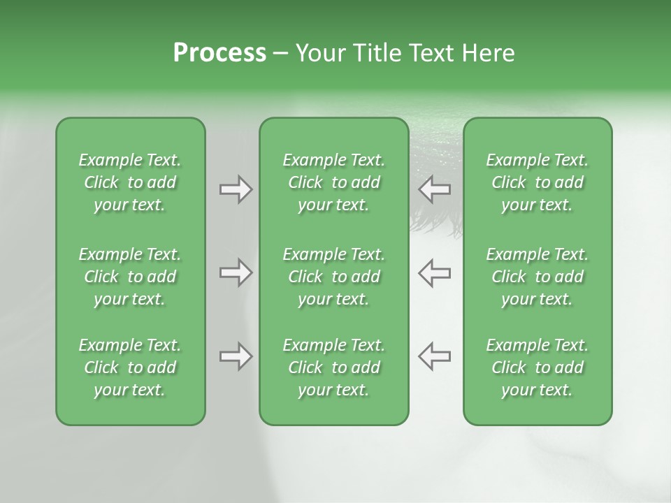 Portrait Woman Clean PowerPoint Template