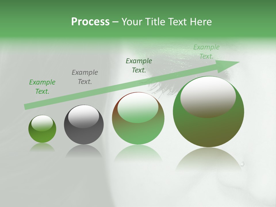 Portrait Woman Clean PowerPoint Template