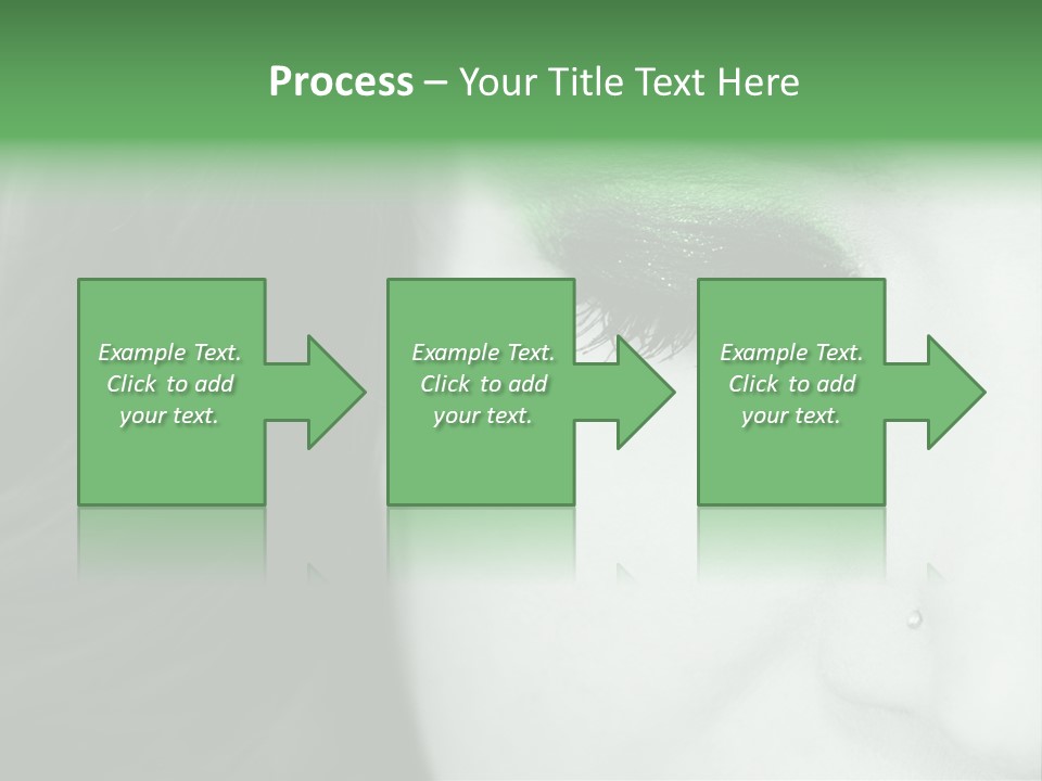Portrait Woman Clean PowerPoint Template