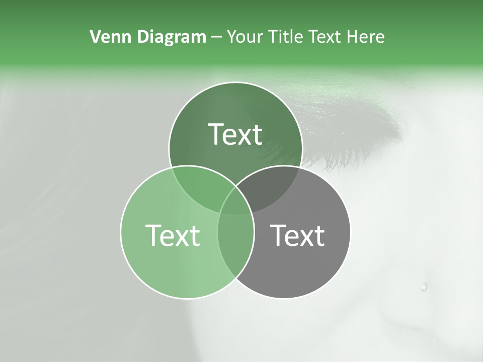 Portrait Woman Clean PowerPoint Template