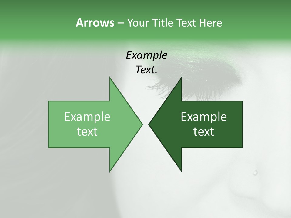 Portrait Woman Clean PowerPoint Template