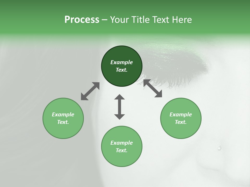 Portrait Woman Clean PowerPoint Template