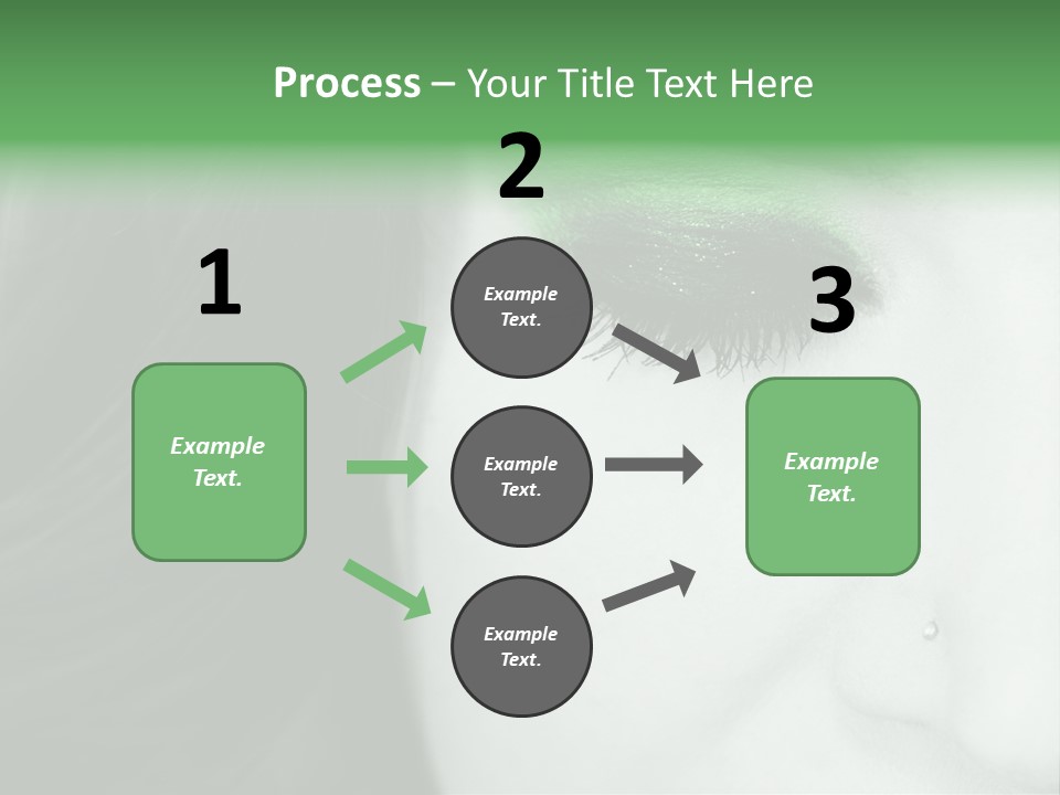 Portrait Woman Clean PowerPoint Template