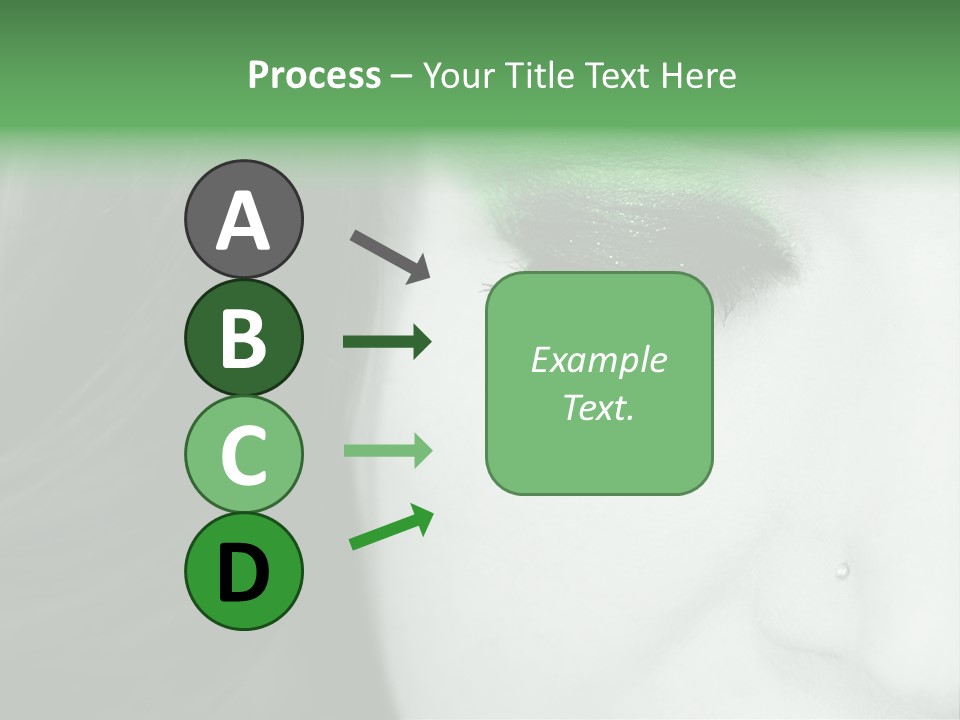 Portrait Woman Clean PowerPoint Template