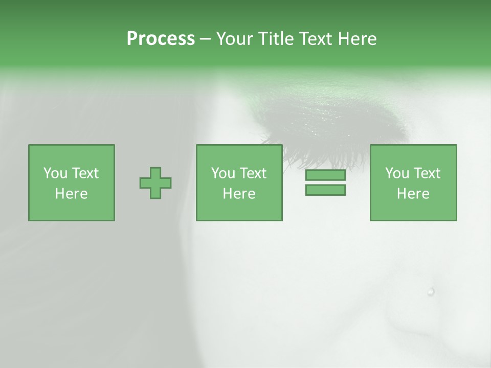 Portrait Woman Clean PowerPoint Template