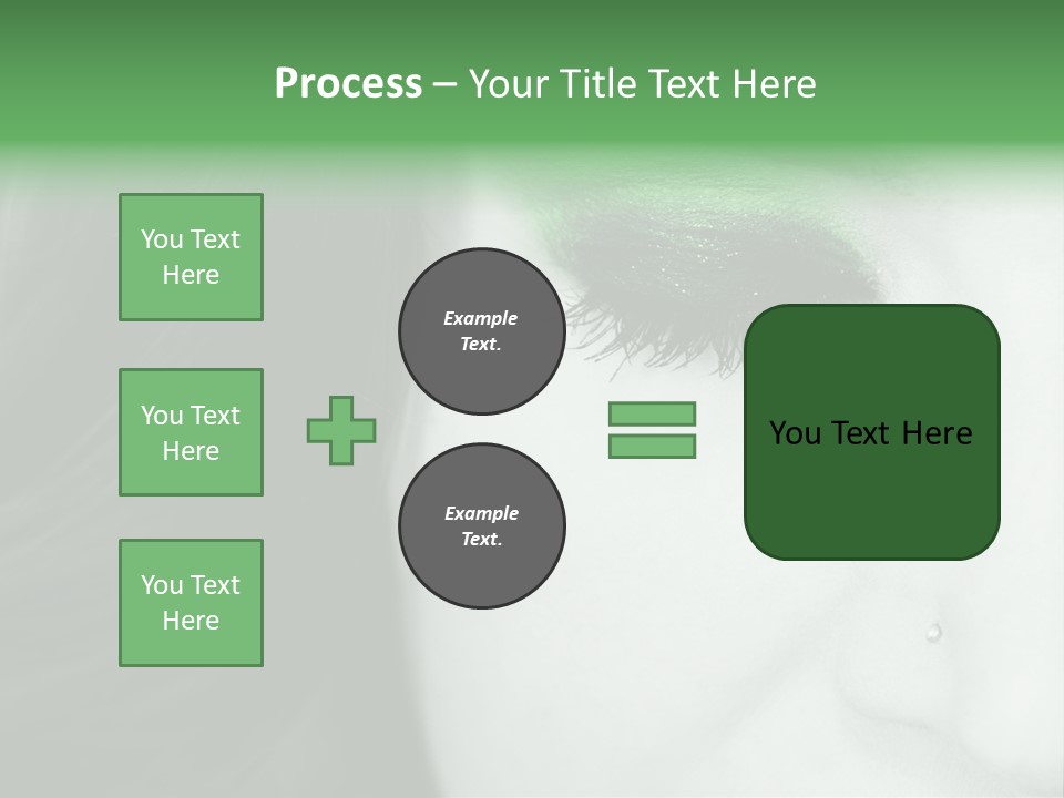 Portrait Woman Clean PowerPoint Template