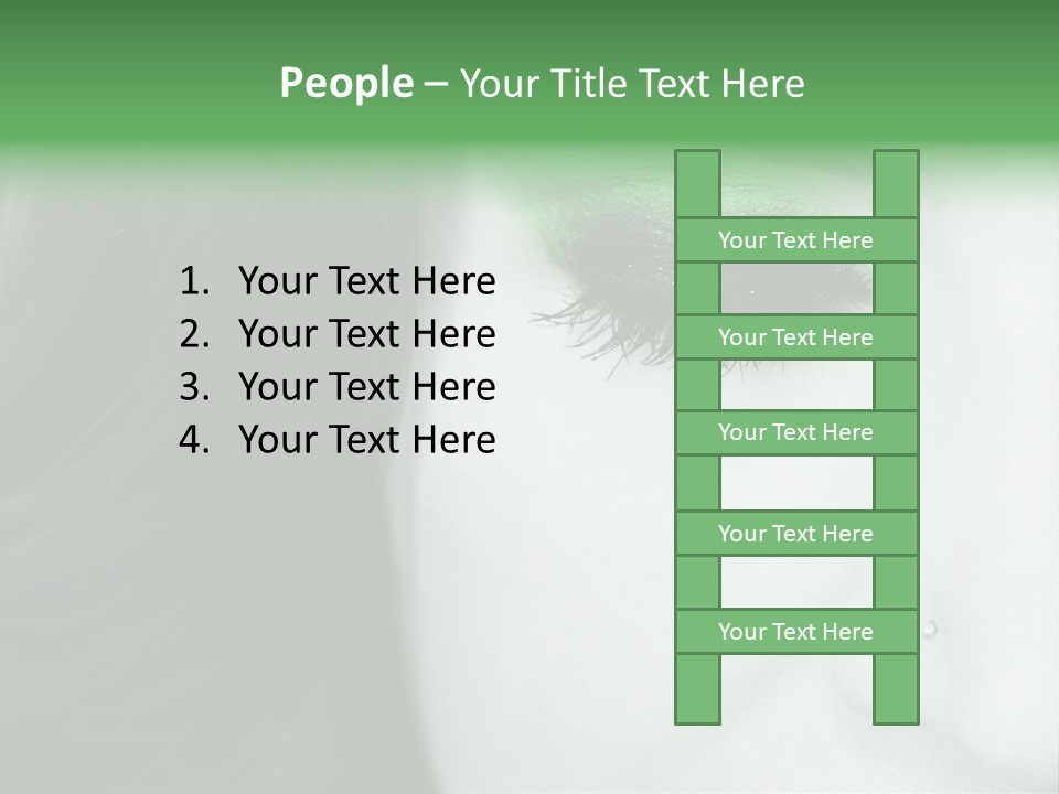 Portrait Woman Clean PowerPoint Template