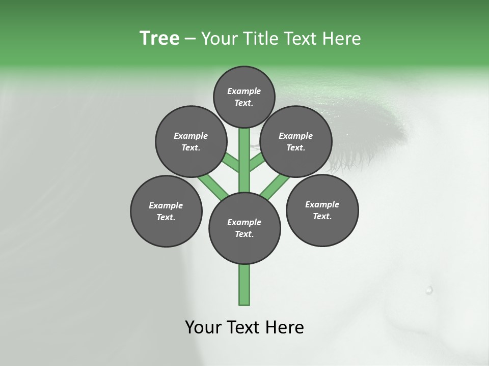 Portrait Woman Clean PowerPoint Template