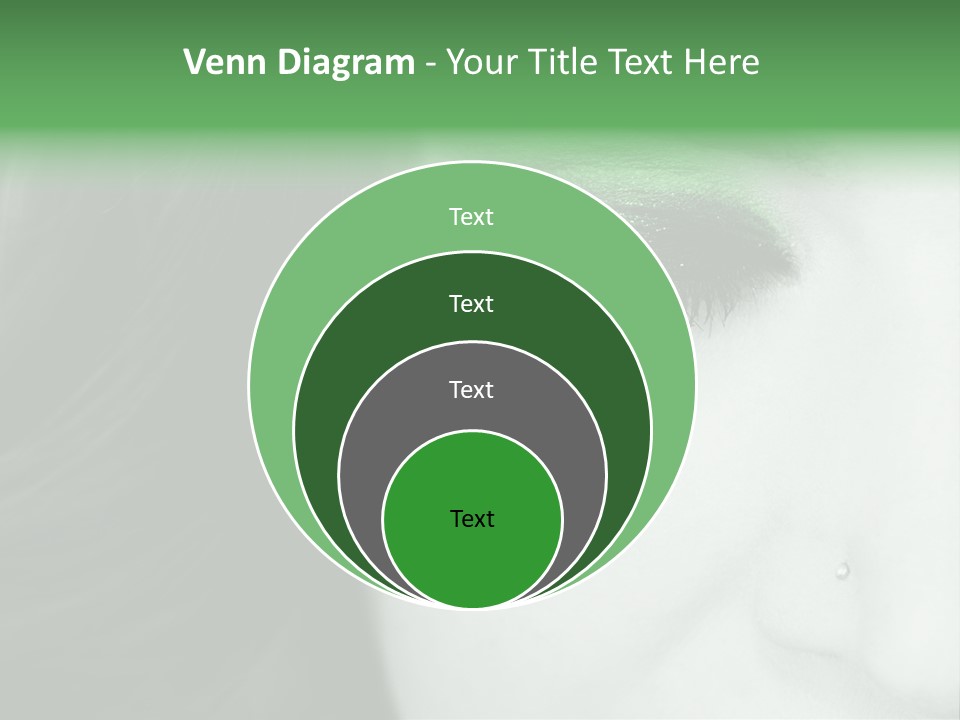 Portrait Woman Clean PowerPoint Template