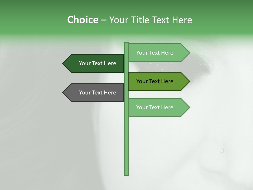 Portrait Woman Clean PowerPoint Template