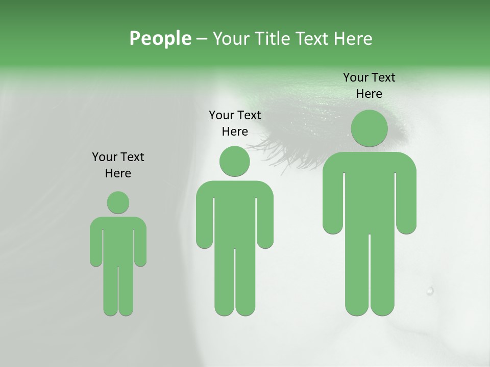 Portrait Woman Clean PowerPoint Template