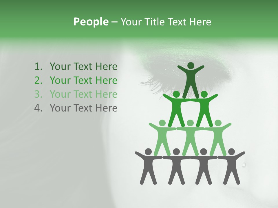 Portrait Woman Clean PowerPoint Template