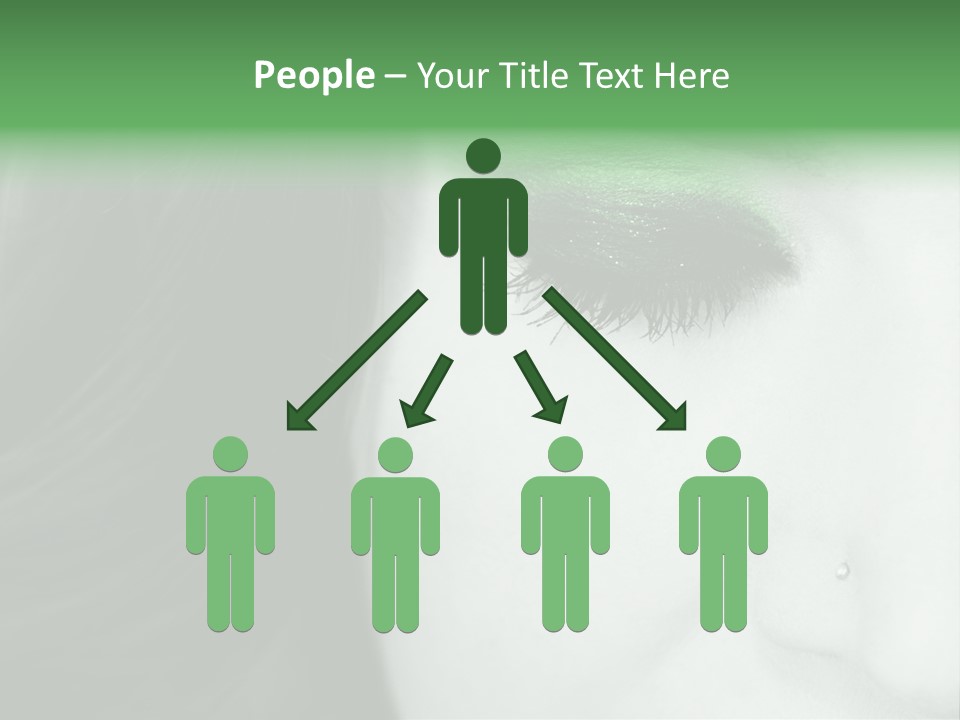 Portrait Woman Clean PowerPoint Template