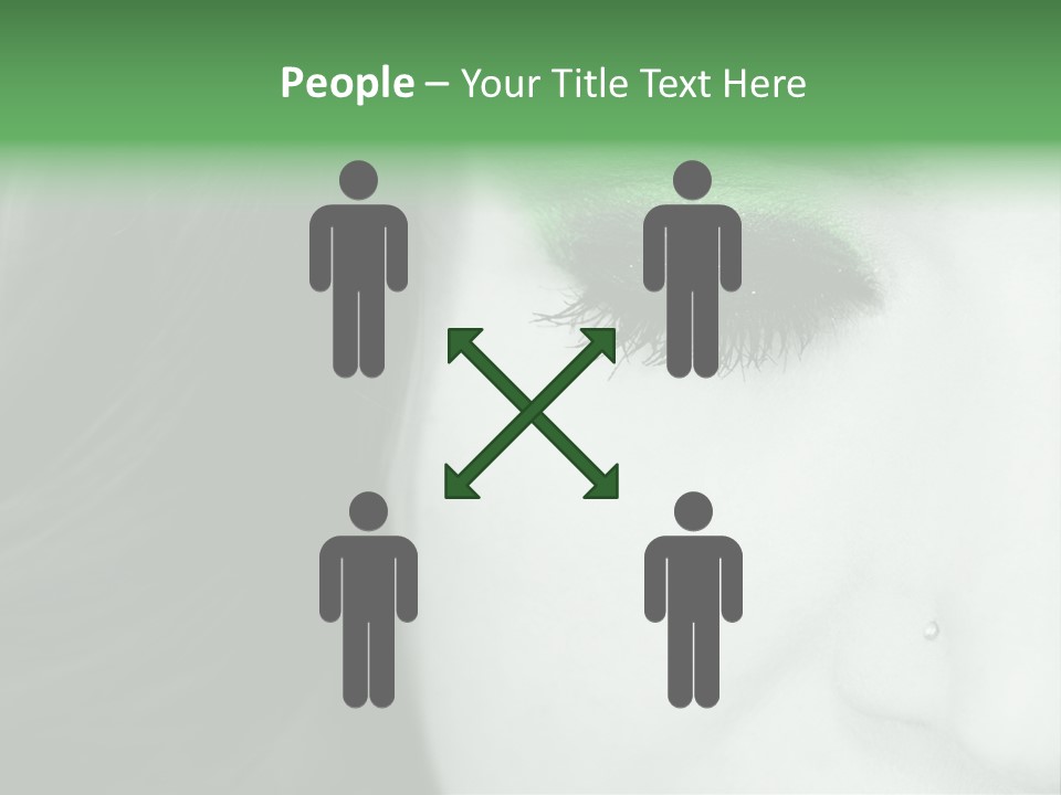 Portrait Woman Clean PowerPoint Template