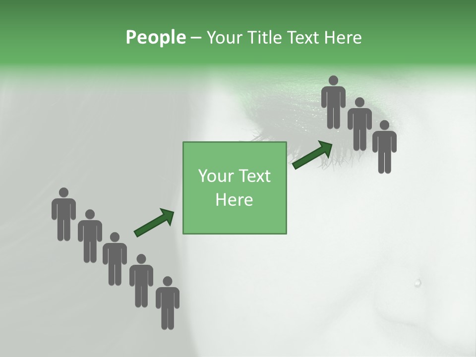 Portrait Woman Clean PowerPoint Template