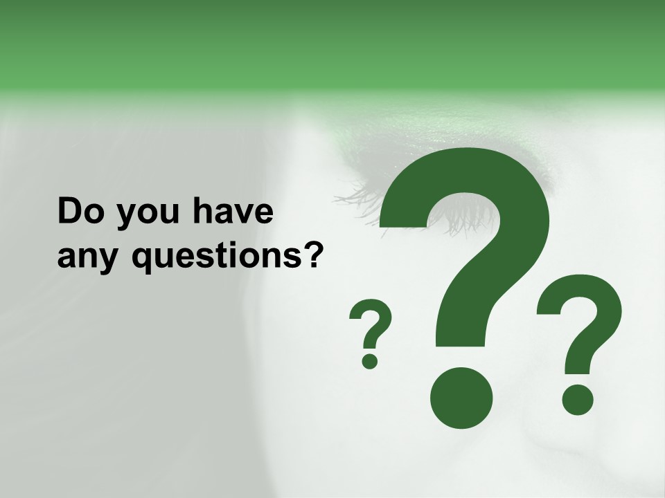 Portrait Woman Clean PowerPoint Template