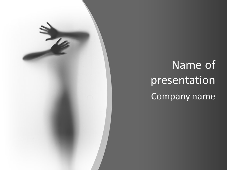 Lady Stand Blur PowerPoint Template