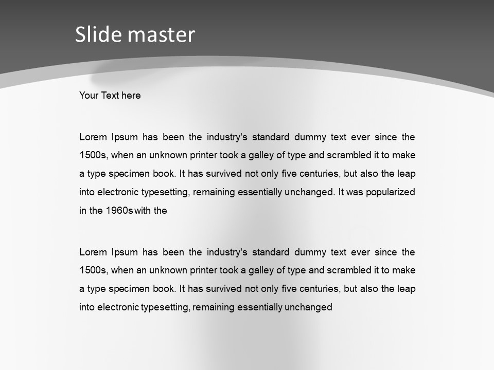 Lady Stand Blur PowerPoint Template