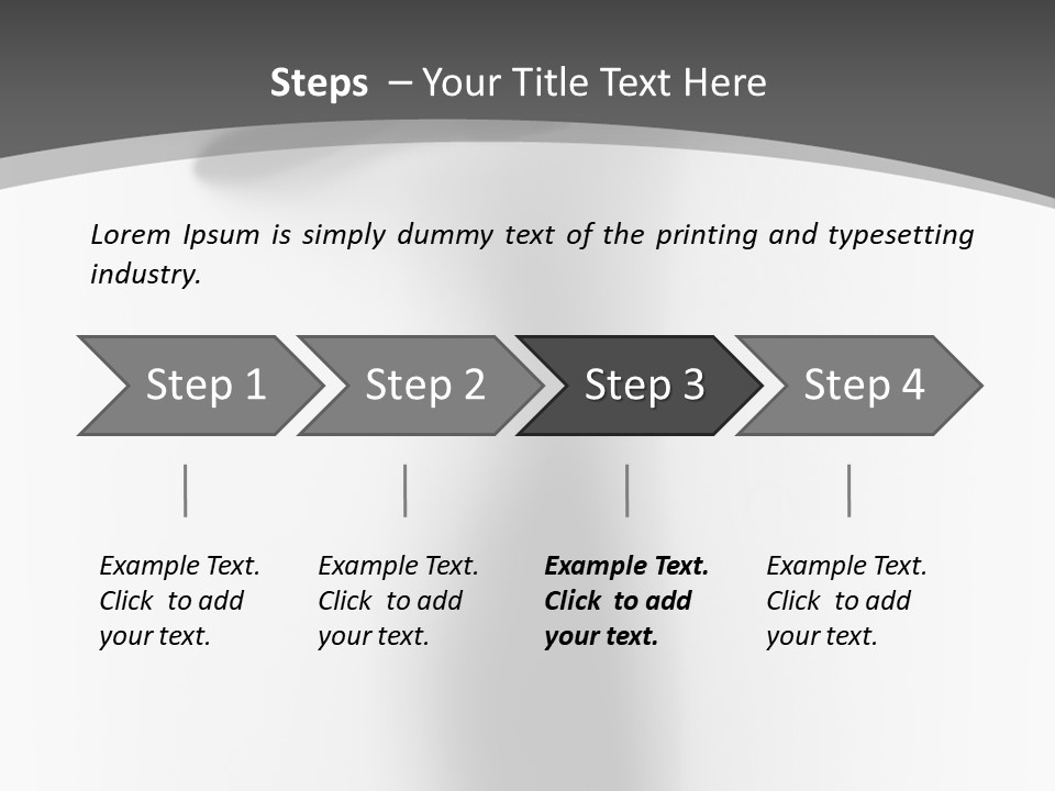 Lady Stand Blur PowerPoint Template