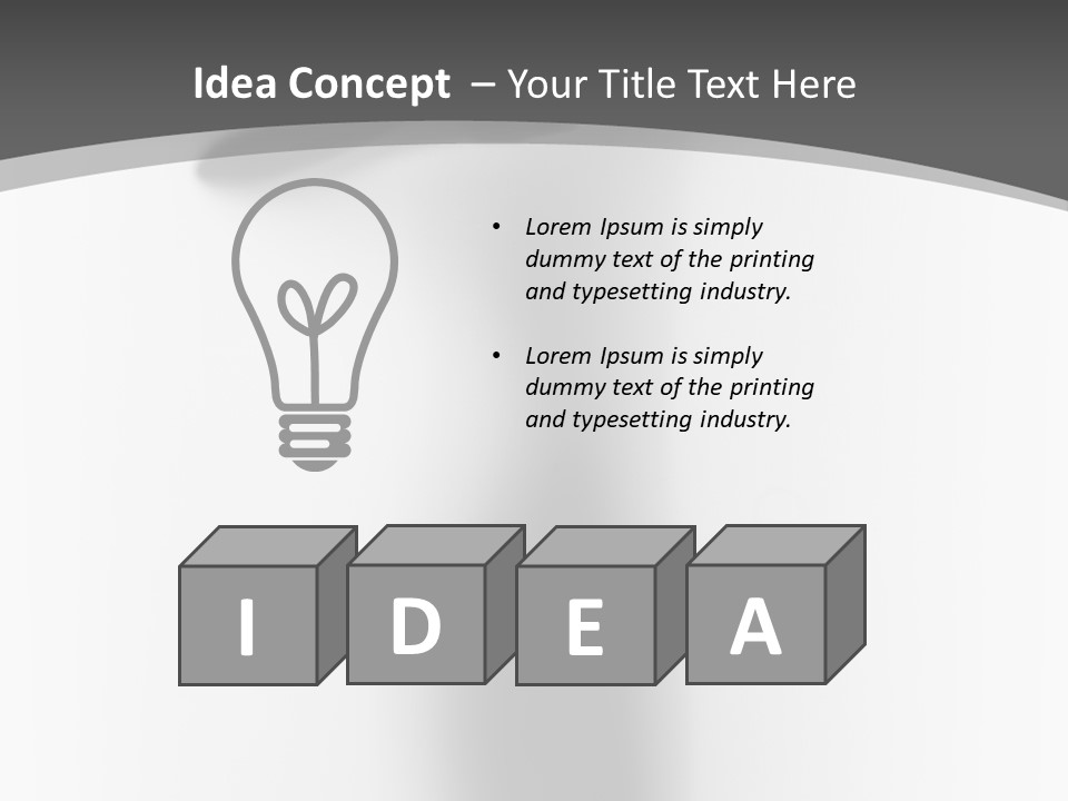 Lady Stand Blur PowerPoint Template