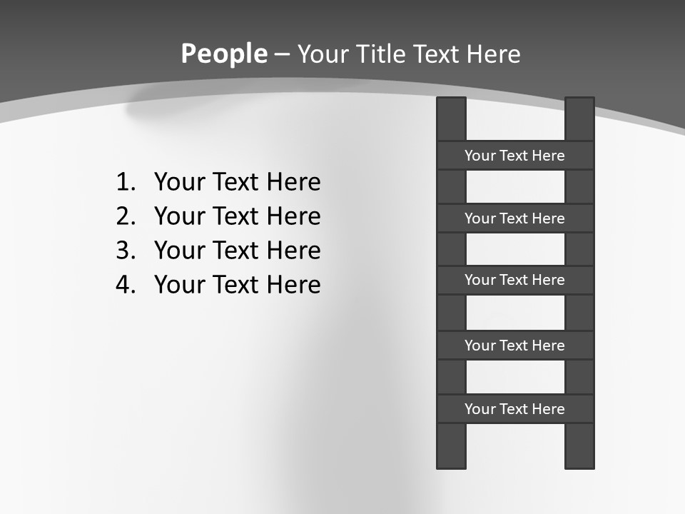 Lady Stand Blur PowerPoint Template