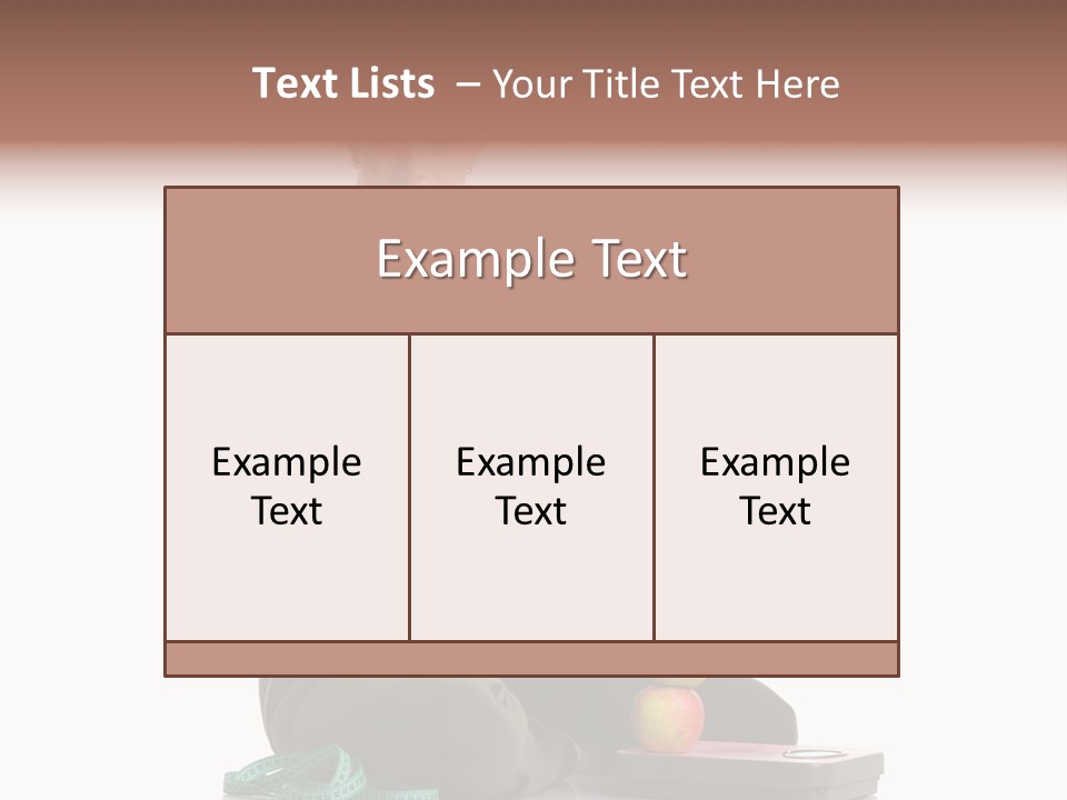 Nutrition Dieting Lifestyle PowerPoint Template