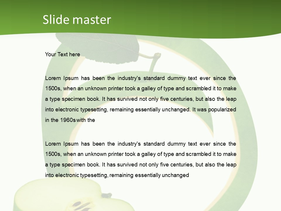 Leaf Natural Curve PowerPoint Template