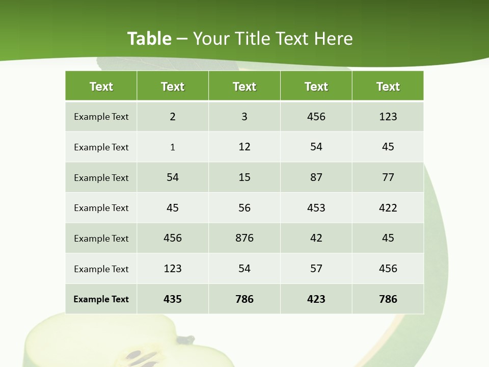Leaf Natural Curve PowerPoint Template