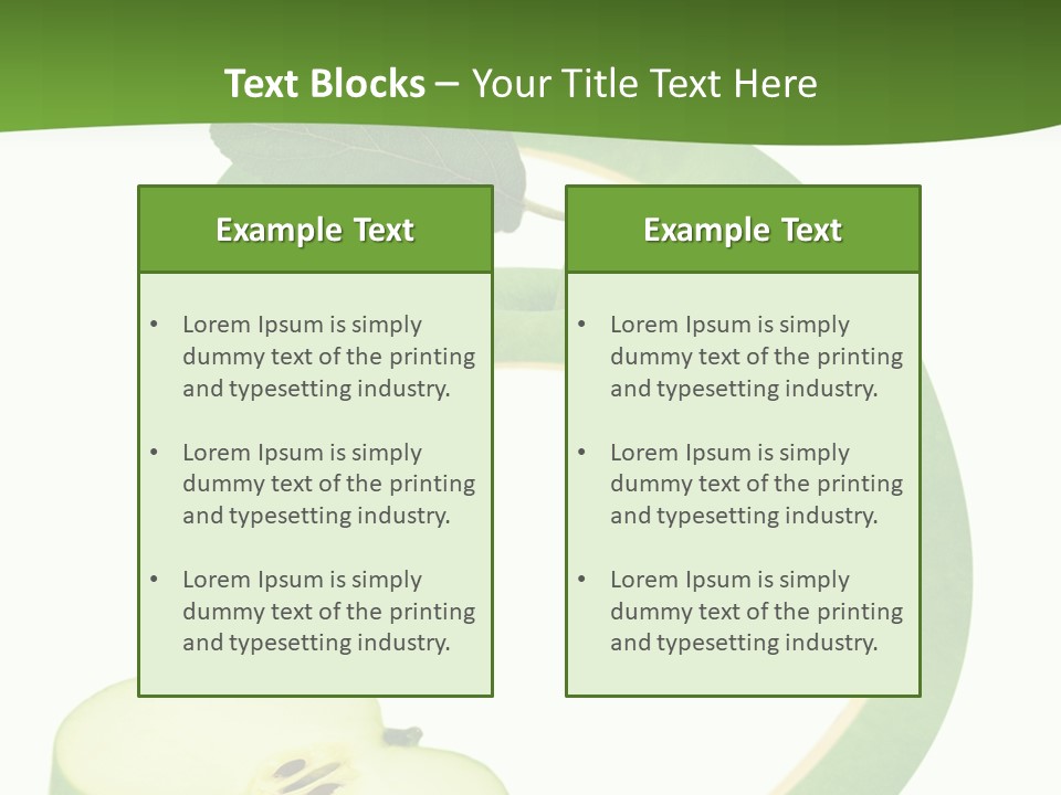 Leaf Natural Curve PowerPoint Template