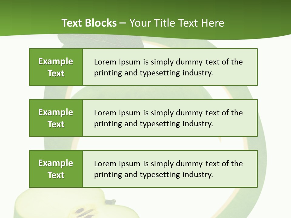 Leaf Natural Curve PowerPoint Template