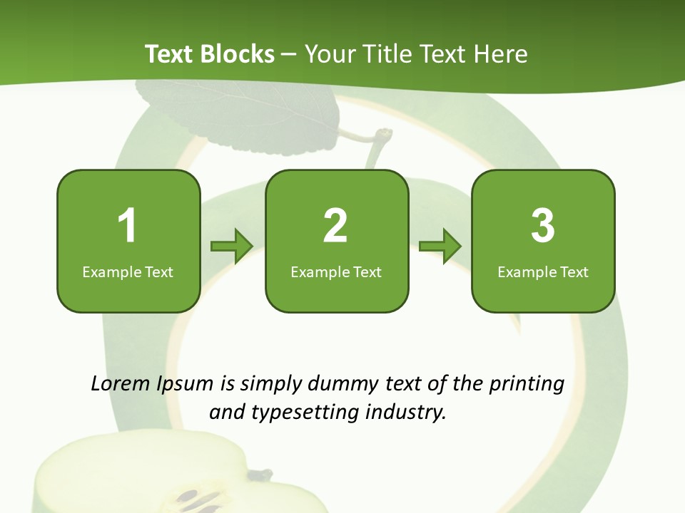 Leaf Natural Curve PowerPoint Template