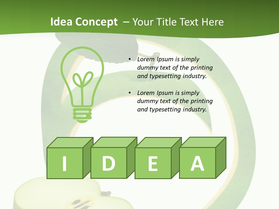 Leaf Natural Curve PowerPoint Template