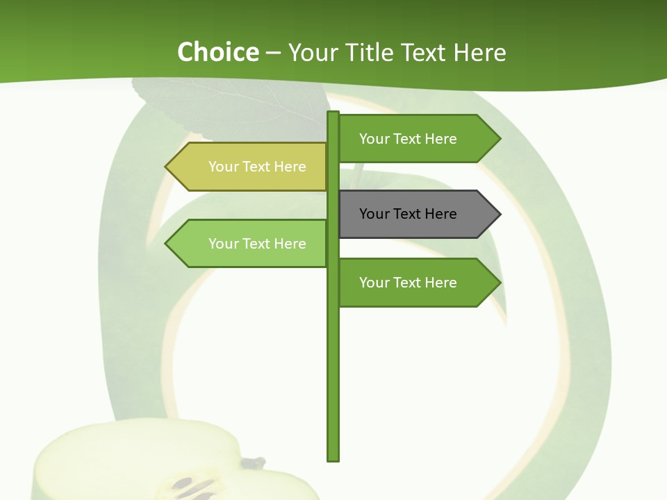 Leaf Natural Curve PowerPoint Template