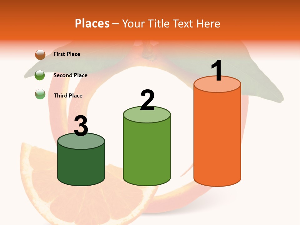 Citrus Wallpaper Frame PowerPoint Template