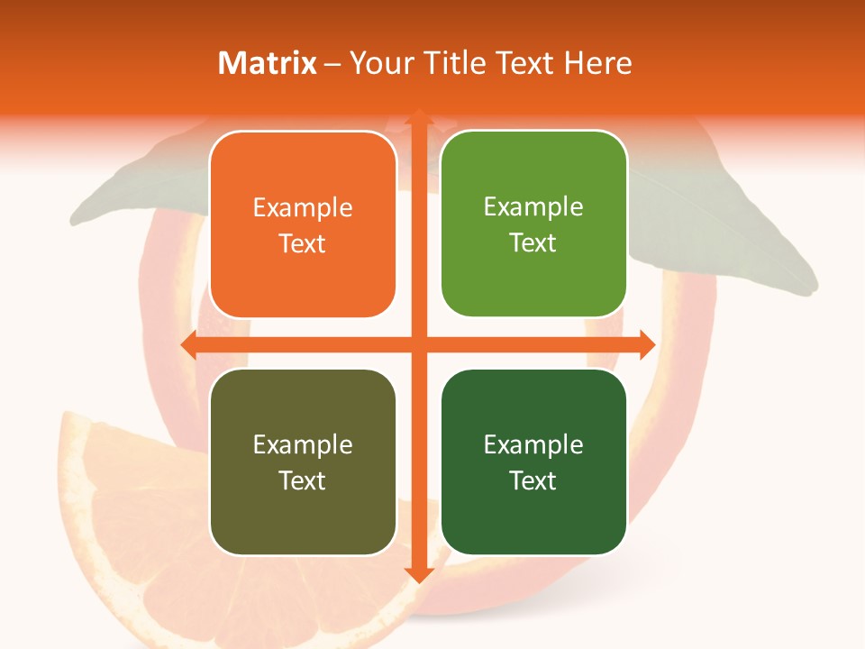 Citrus Wallpaper Frame PowerPoint Template