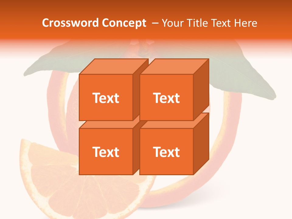 Citrus Wallpaper Frame PowerPoint Template