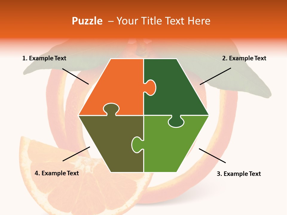 Citrus Wallpaper Frame PowerPoint Template