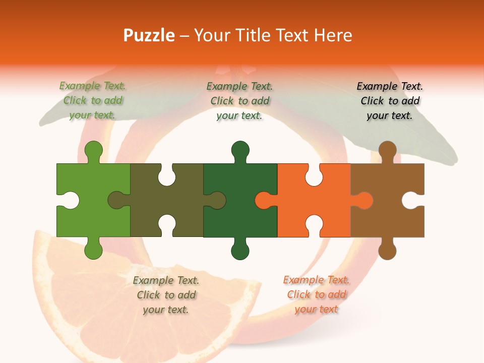 Citrus Wallpaper Frame PowerPoint Template